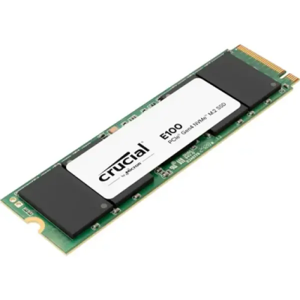 SSD Crucial E100 480GB M.2 NVMe PCIe 4.0 x4 2280 Alta Velocidad