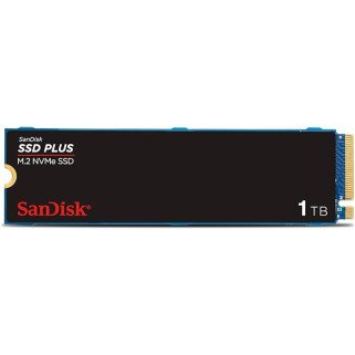 Unidad SSD SanDisk Plus NVMe M.2 1TB PCIe Gen 3.0 Hasta 3,200 MB/s