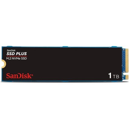 Unidad SSD SanDisk Plus NVMe M.2 1TB PCIe Gen 3.0  Hasta 3,200 MB/s