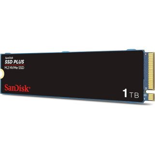 Unidad SSD SanDisk Plus NVMe M.2 1TB PCIe Gen 3.0 Hasta 3,200 MB/s
