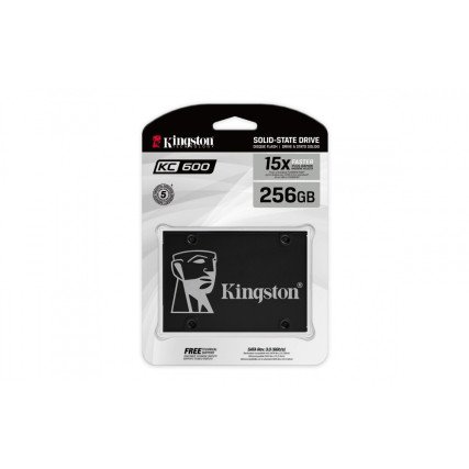 Unidad SSD Kingston KC600 256GB SATA III 2.5" 3D NAND TLC