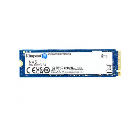 Unidad SSD Kingston NV3 2TB M.2 2280 NVMe PCIe 4.0 (SNV3S/2000G)