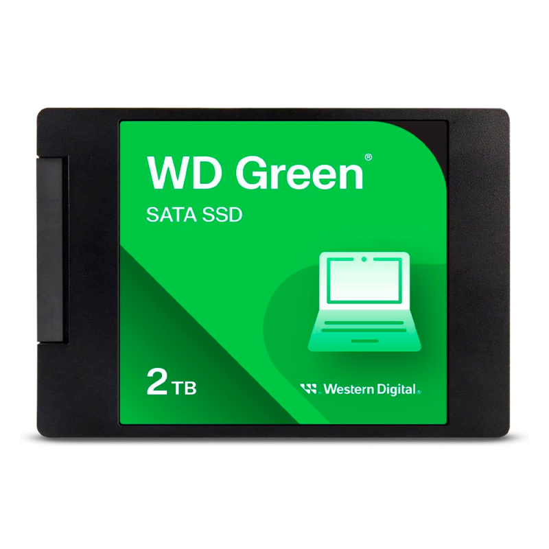 Unidad SSD WD Green 2TB 2.5" SATA III 6Gb/s 3D NAND WDS200T5G0A