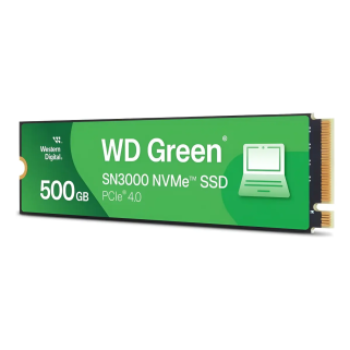 Unidad SSD WD Green SN3000 500GB M.2 NVMe PCIe 4.0 x4 WDS500G4G0E