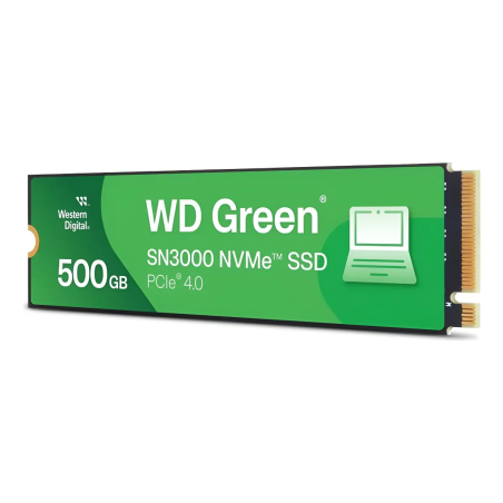Unidad SSD WD Green SN3000 500GB M.2 NVMe PCIe 4.0 x4 WDS500G4G0E