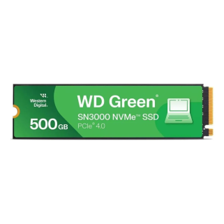 Unidad SSD WD Green SN3000 500GB M.2 NVMe PCIe 4.0 x4 WDS500G4G0E
