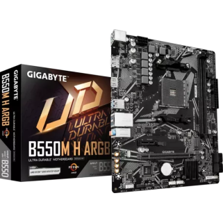 Motherboard Gigabyte B550M H ARGB Rev. 1.0 Socket AM4 DDR4 Micro ATX HDMI/DP