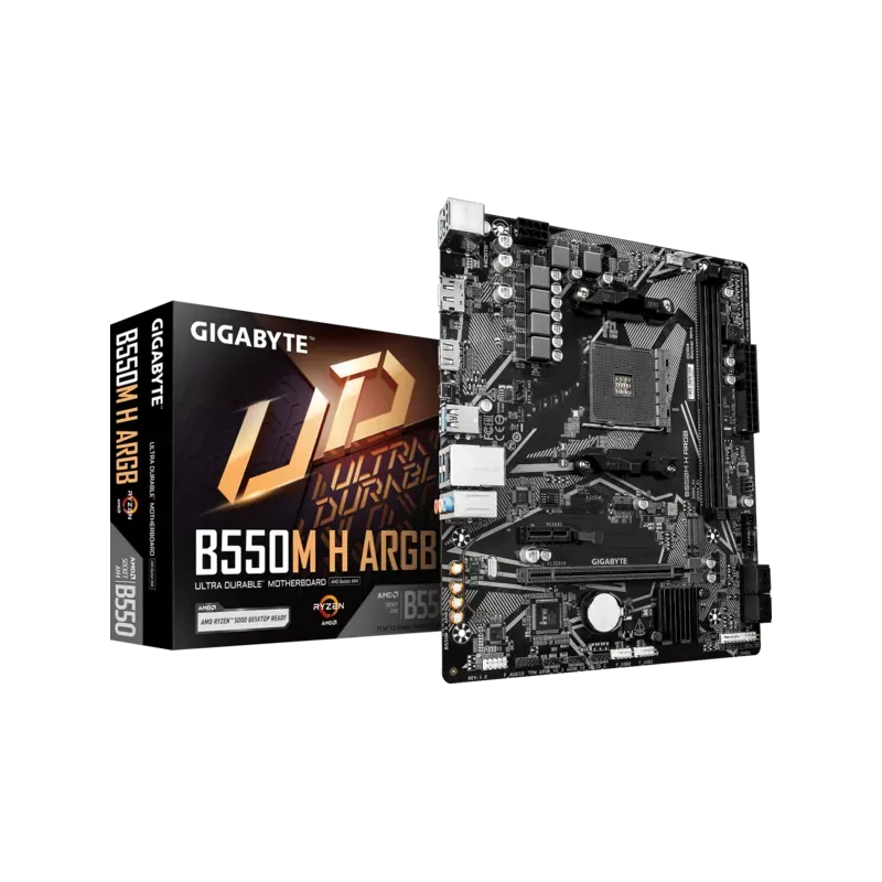 Motherboard Gigabyte B550M H ARGB Rev. 1.0 Socket AM4 DDR4 Micro ATX HDMI/DP