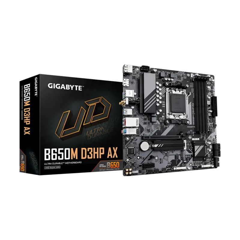 Motherboard Gigabyte B650M D3HP AX Socket AM5 DDR5 Micro ATX WiFi Bluetooth HDMI
