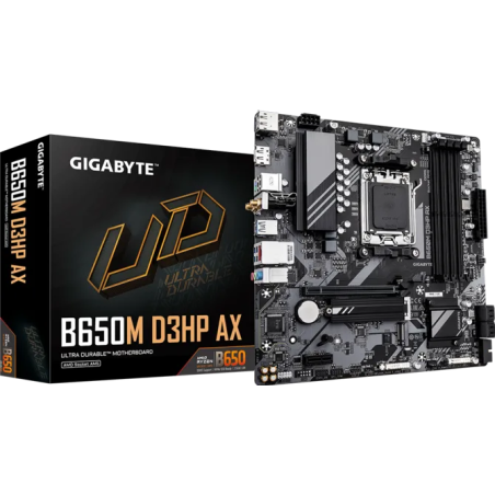Motherboard Gigabyte B650M D3HP AX Socket AM5 DDR5 Micro ATX WiFi Bluetooth HDMI