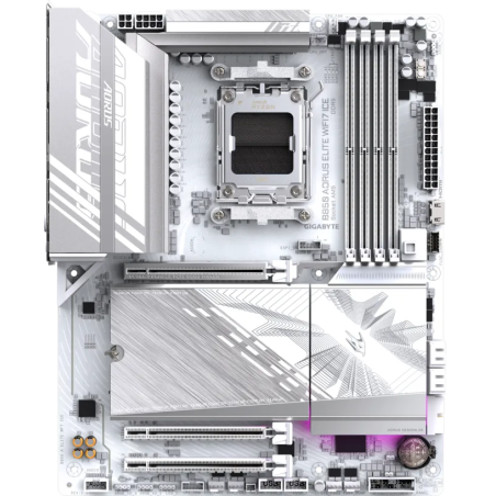 Motherboard Gigabyte B850 A ELITE WF7 ICE Socket AM5 ATX DDR5 WiFi 7 Bluetooth DisplayPort
