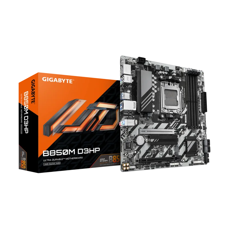 Motherboard Gigabyte B850M D3HP Socket AM5 Micro ATX DDR5 HDMI Dual DisplayPort
