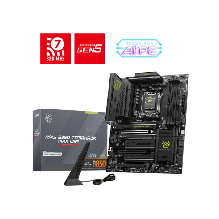 Motherboard MSI MAG B850 Tomahawk MAX WIFI Socket AM5 ATX, DDR5, 8400MHz, 4 M.2