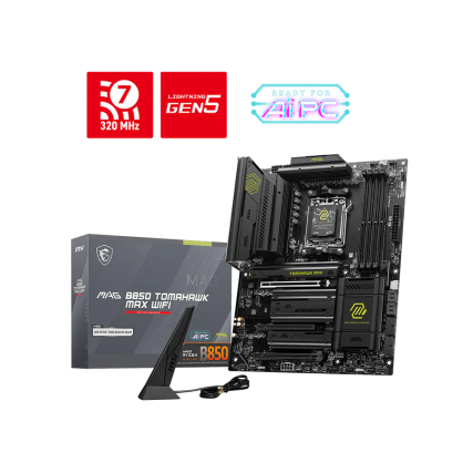 Motherboard MSI MAG B850 Tomahawk MAX WIFI Socket AM5 ATX, DDR5, 8400MHz, 4 M.2