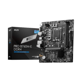 Motherboard MSI PRO B760M-E DDR4 Socket LGA 1700 Micro-ATX, DDR4, 4800MHz