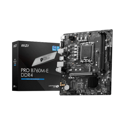 Motherboard MSI PRO B760M-E DDR4 Socket LGA 1700 Micro-ATX, DDR4, 4800MHz