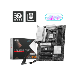 Motherboard MSI PRO B850-P WIFI Socket AM5 ATX,  4 DDR5, 8200MHz