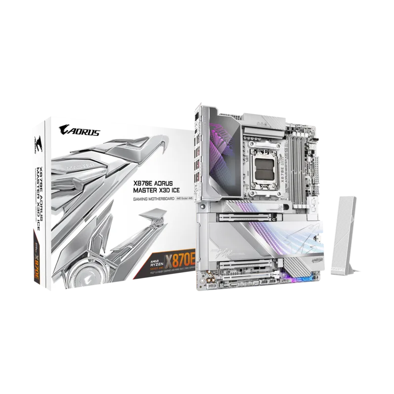 Motherboard Gigabyte X870E AORUS Master X ICE Socket AM5 ATX DDR5 HDMI WiFi 7 Bluetooth