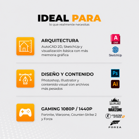 Rust - Core i5 14400F, RTX 5060 Ti 16GB, 16GB RAM DDR5, 1TB M.2 NVME, Disipador de Torre 120mm