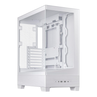 Gabinete ASUS A31 TG White M-ATX Blanco con Cristal Templado y 2x USB-C