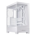 Gabinete ASUS A31 TG White M-ATX Blanco con Cristal Templado y 2x USB-C / Sin Ventiladores Gabinete ASUS A31 TG White M-ATX Blanco con Cristal Templado y 2x USB-C / Sin Ventiladores