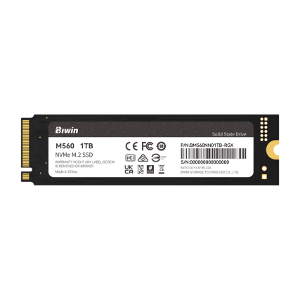 SSD M.2 NVMe Biwin M560 1TB PCIe Gen5 de Alto Rendimiento para PC Gamer