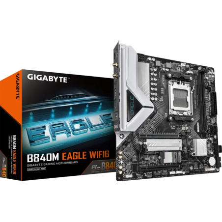 Tarjeta Madre Gigabyte B840M EAGLE WIFI6 Micro-ATX AMD AM5 DDR5 PCIe 4.0