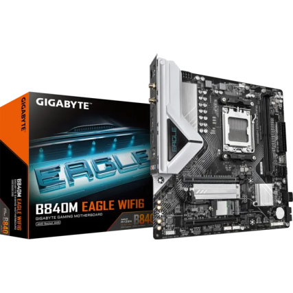 Tarjeta Madre Gigabyte B840M EAGLE WIFI6 Micro-ATX AMD AM5 DDR5 PCIe 4.0