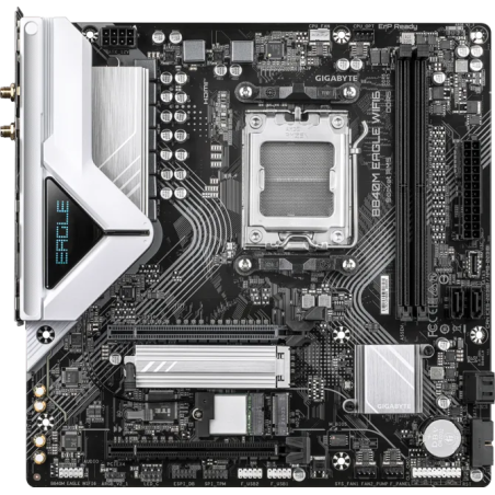 Tarjeta Madre Gigabyte B840M EAGLE WIFI6 Micro-ATX AMD AM5 DDR5 PCIe 4.0