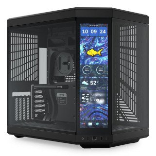 Gabinete HYTE Y70 Touch Infinite Mid Tower Negro con Pantalla LCD Touch 14.9" 2.5K