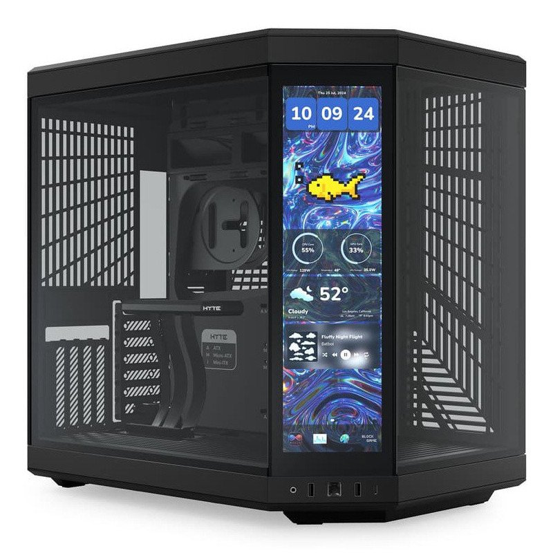 Gabinete HYTE Y70 Touch Infinite Mid Tower Negro con Pantalla LCD Touch 14.9" 2.5K Gabinete HYTE Y70 Touch Infinite Mid Tower Negro con Pantalla LCD Touch 14.9" 2.5K