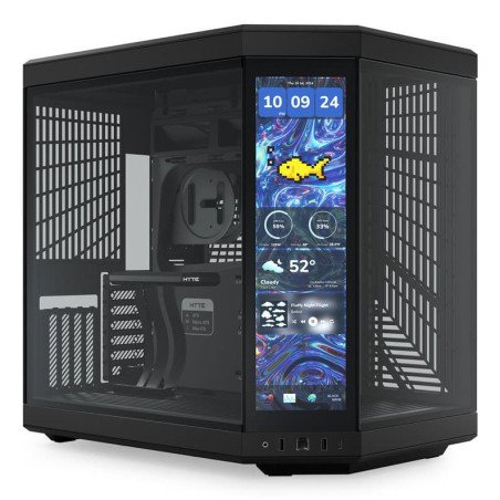 Gabinete HYTE Y70 Touch Infinite Mid Tower Negro con Pantalla LCD Touch 14.9" 2.5K