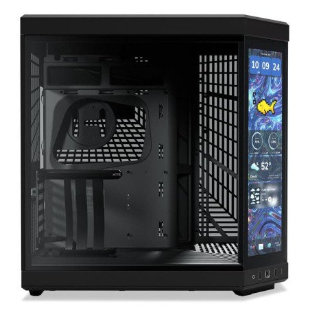 Gabinete HYTE Y70 Touch Infinite Mid Tower Negro con Pantalla LCD Touch 14.9" 2.5K
