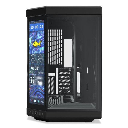 Gabinete HYTE Y70 Touch Infinite Mid Tower Negro con Pantalla LCD Touch 14.9" 2.5K