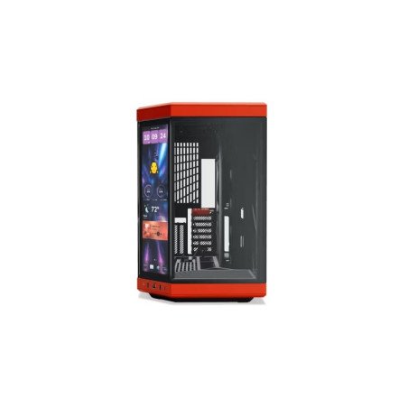 Gabinete HYTE Y70 Touch Infinite Mid Tower Negro/Rojo con Pantalla Touch 14.9" 2.5K