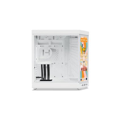 Gabinete HYTE Y70 Touch Infinite Mid Tower Snow White con Pantalla Touch 14.9" 2.5K