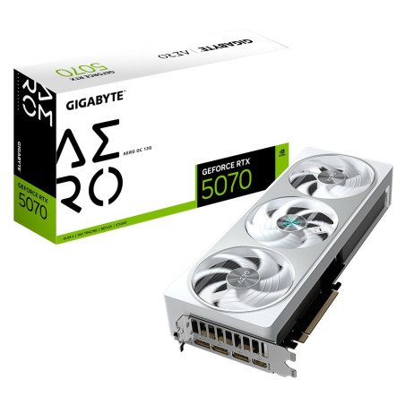 Tarjeta de Video Gigabyte GeForce RTX 5070 AERO OC 12GB GDDR7 PCIe 5.0