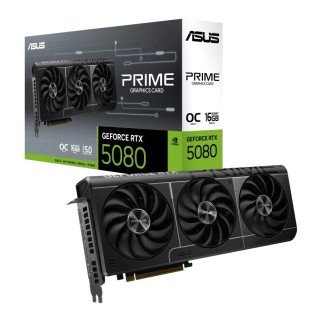 Tarjeta de Video ASUS Prime GeForce RTX 5080 OC EVO 16GB GDDR7 PCIe 5.0