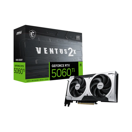 Tarjeta de Video MSI GeForce RTX 5060 Ti Ventus 2X OC Plus 8GB GDDR7