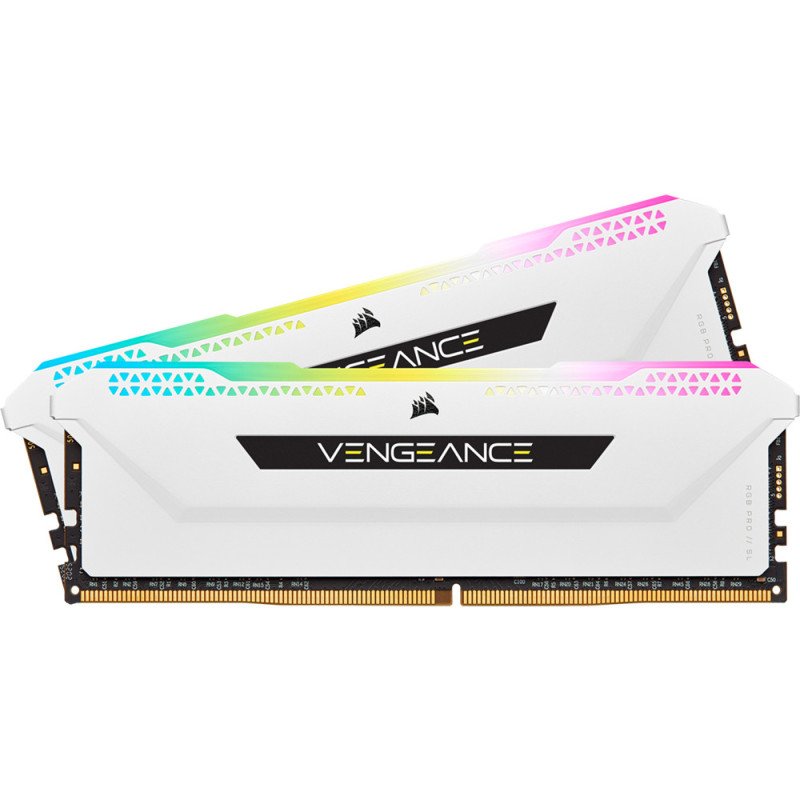 Memoria RAM Corsair Vengeance RGB SL Pro DDR4 16GB 3600MHz (2x8GB) Blanco CL18
