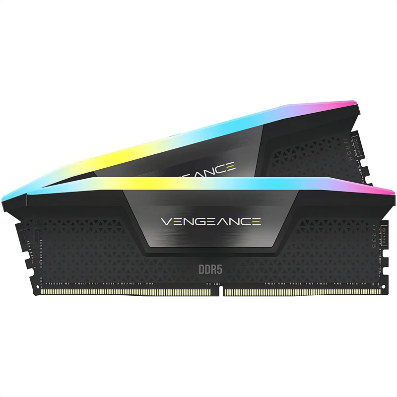 Memoria RAM Corsair Vengeance RGB DDR5 32GB 5200MHz (2x16GB) Negro