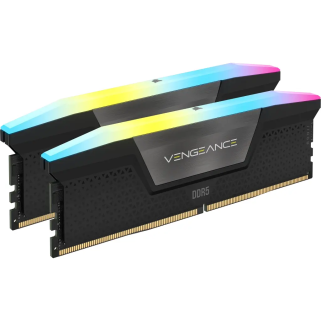 Memoria RAM Corsair Vengeance RGB DDR5 32GB 5200MHz (2x16GB) Negro