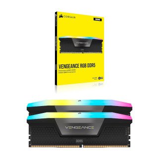 Memoria RAM Corsair Vengeance RGB DDR5 32GB (2x16GB) 6000MHz CL30 Negra