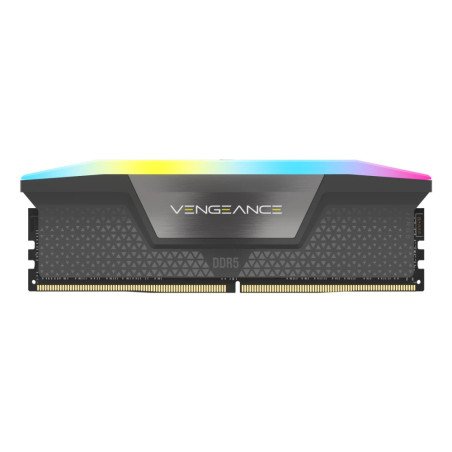 Memoria RAM Corsair Vengeance RGB DDR5 32GB (2x16GB) 6000MT/s Gris