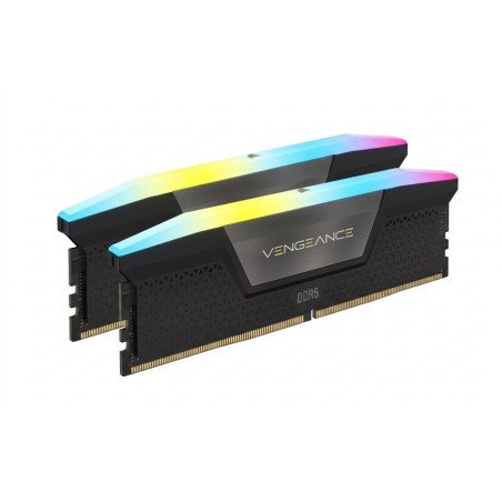 Memoria RAM Corsair Vengeance RGB DDR5 64GB (2x32GB) 5200MHz Negra