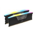 Memoria RAM Corsair Vengeance RGB DDR5 64GB (2x32GB) 5200MHz Negra