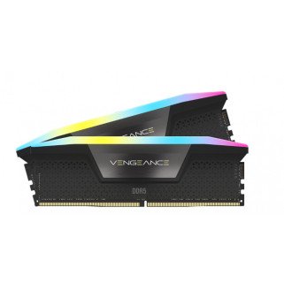 Memoria RAM Corsair Vengeance RGB DDR5 64GB (2x32GB) 5200MHz Negra