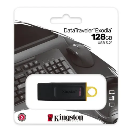 Memoria USB Kingston DataTraveler Exodia 128GB USB 3.2 Negro