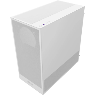 Gabinete NZXT H5 Flow White ATX con Cristal Templado