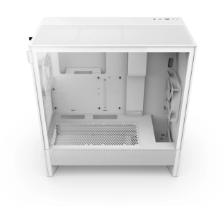 Gabinete NZXT H5 Flow White ATX con Cristal Templado
